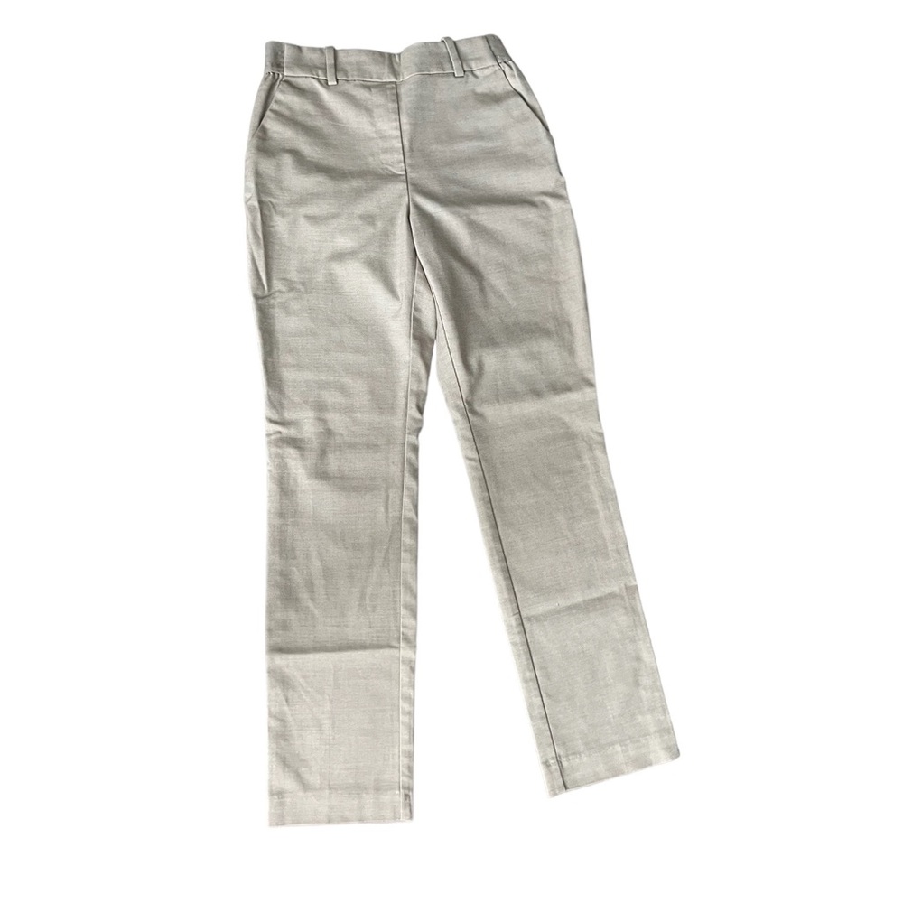 Beige office straight pants.